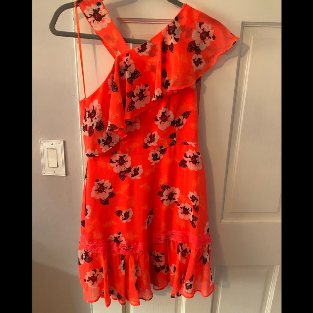 Express Neon Floral Dress